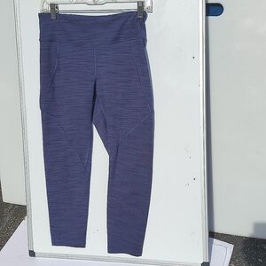 Patagonia Style # 21917 3/4 Crop Centered Leggings Space Dye Dolomite Blue. M